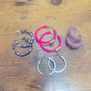 Jessica Simpson Hoop Earring Bundle